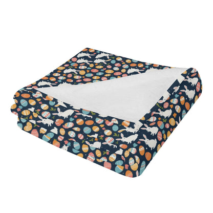 Bunny Eggs Flannel Breathable Blanket 4 Sizes - DeRose Seasonal