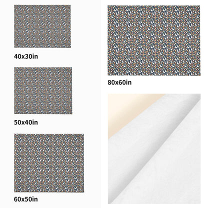 Bunny Eggs Flannel Breathable Blanket 4 Sizes - DeRose Seasonal