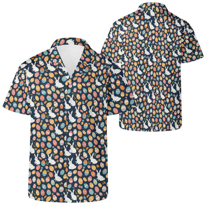 Bunny Eggs Men's Casual Hawaiian Shirt - DeRose Seasonal