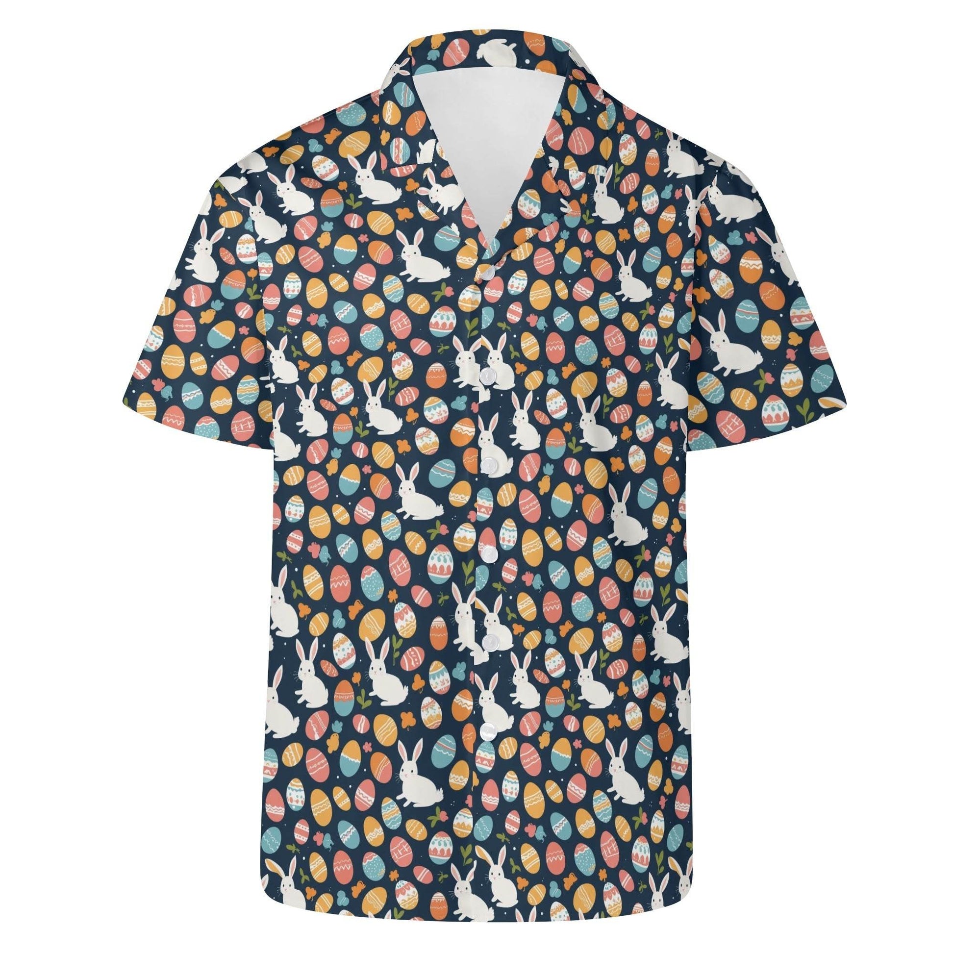 Bunny Eggs Men's Casual Hawaiian Shirt - DeRose Seasonal