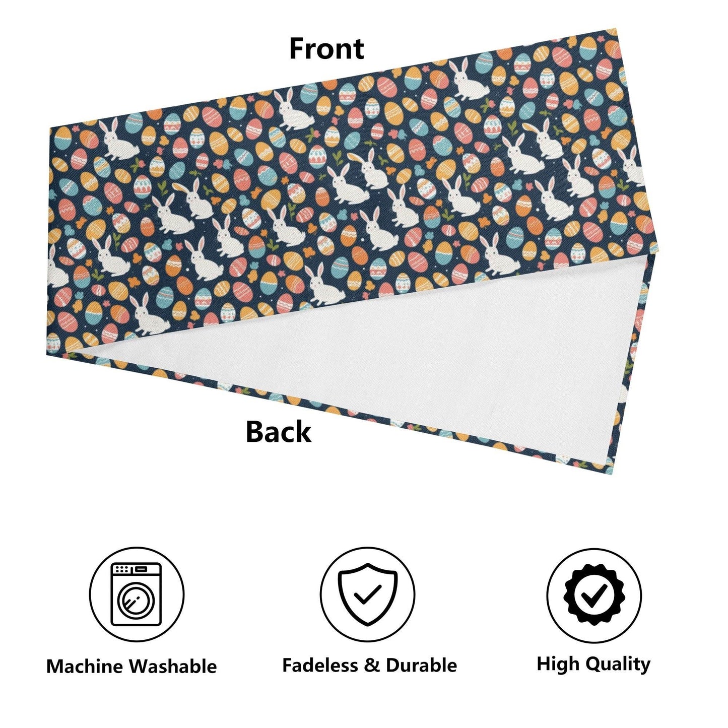 Bunny Eggs Polyester Table Runner - DeRose Seasonal