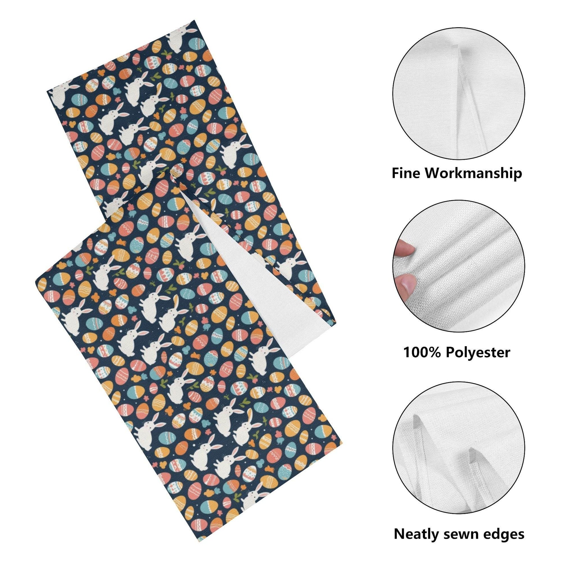Bunny Eggs Polyester Table Runner - DeRose Seasonal