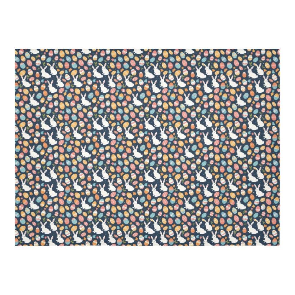 Bunny Eggs Polyester Tablecloth Polyester Tablecloth 70"x 52" DeRose Seasonal