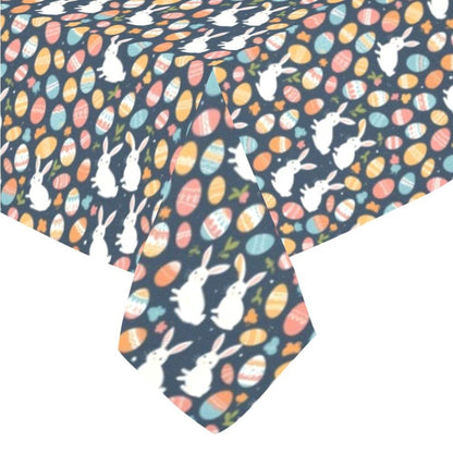 Bunny Eggs Polyester Tablecloth Polyester Tablecloth 70"x 52" DeRose Seasonal