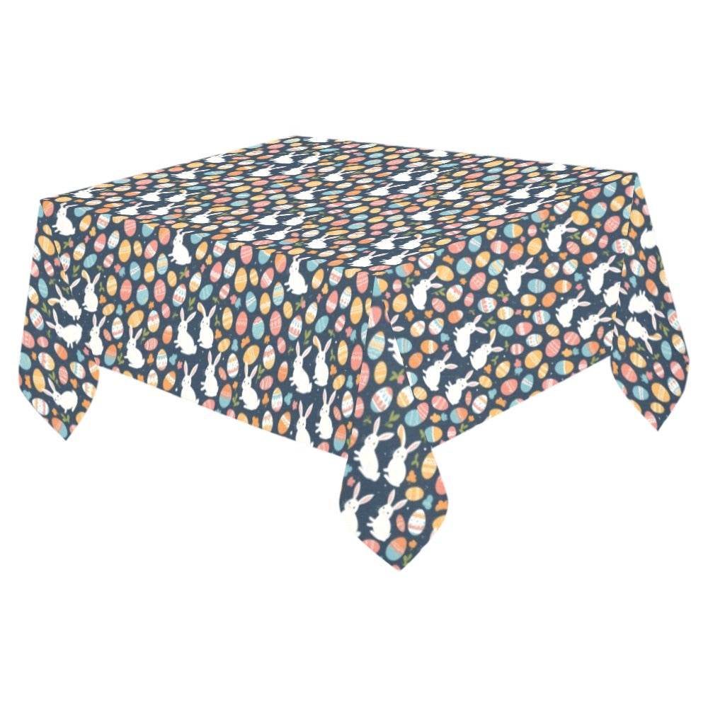 Bunny Eggs Polyester Tablecloth Polyester Tablecloth 70"x 52" DeRose Seasonal