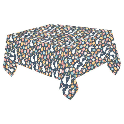 Bunny Eggs Polyester Tablecloth Polyester Tablecloth 70"x 52" DeRose Seasonal