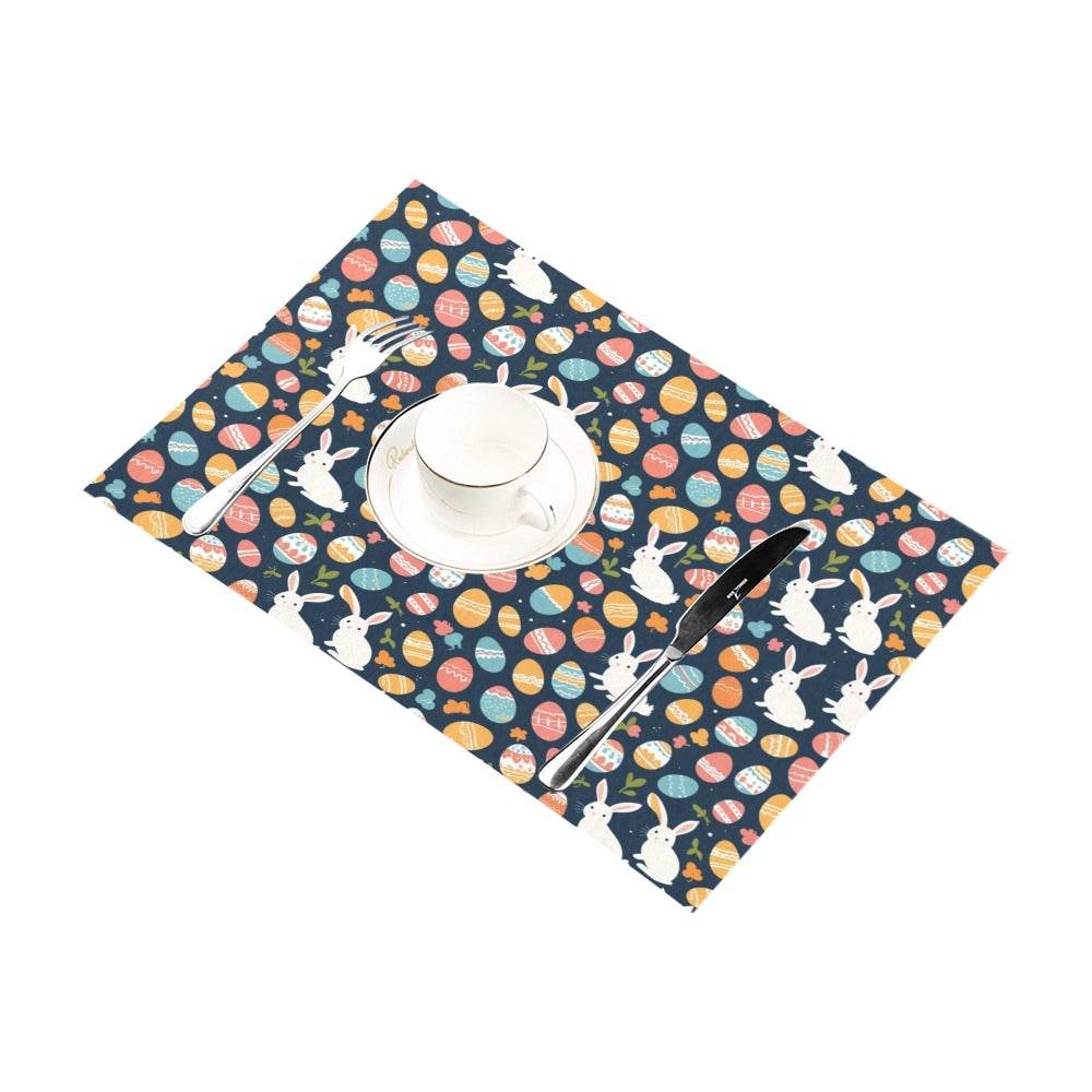 Bunny Eggs Table Placemat (set of 6) Placemats 12" x 18" (Set of 6) DeRose Seasonal