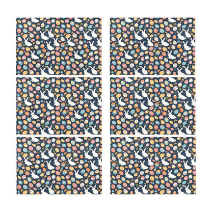 Bunny Eggs Table Placemat (set of 6) Placemats 12" x 18" (Set of 6) DeRose Seasonal
