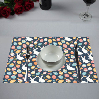 Bunny Eggs Table Placemat (set of 6) Placemats 12" x 18" (Set of 6) DeRose Seasonal