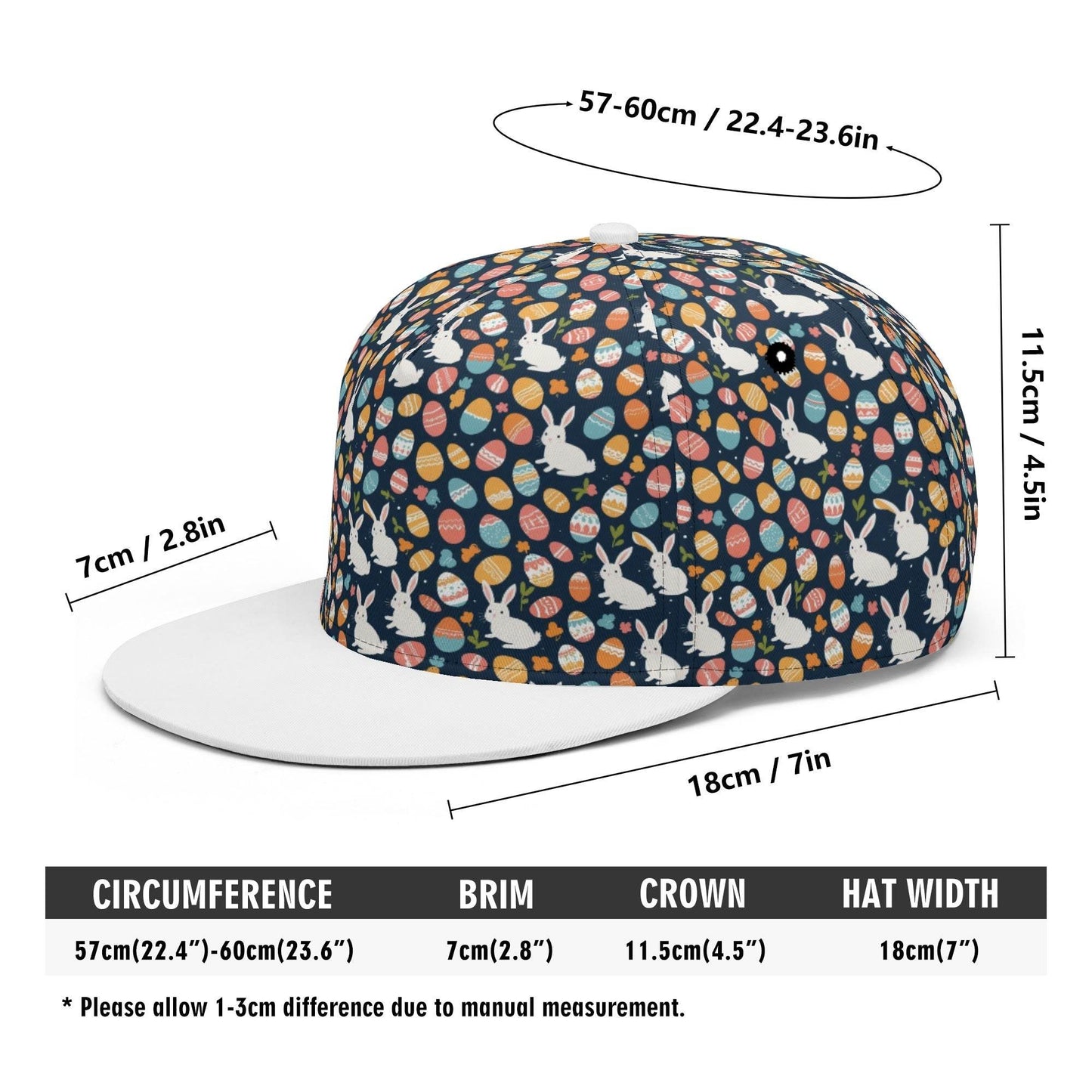 Bunny Eggs Unisex Classic Snapbacks - DeRose Seasonal