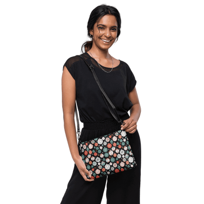 Colorful Ornaments Crossbody Faux Leather Purse - DeRose Seasonal