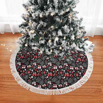 Christmas Gift Fringed Christmas Tree Skirts - DeRose Seasonal