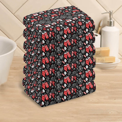 Christmas Gift Hand Towels (6 Pcs) - DeRose Seasonal