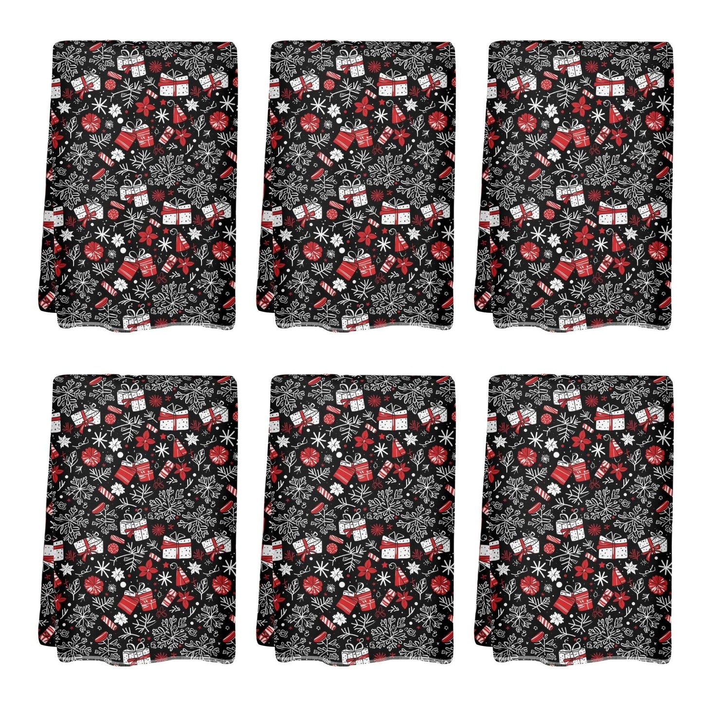 Christmas Gift Hand Towels (6 Pcs) - DeRose Seasonal