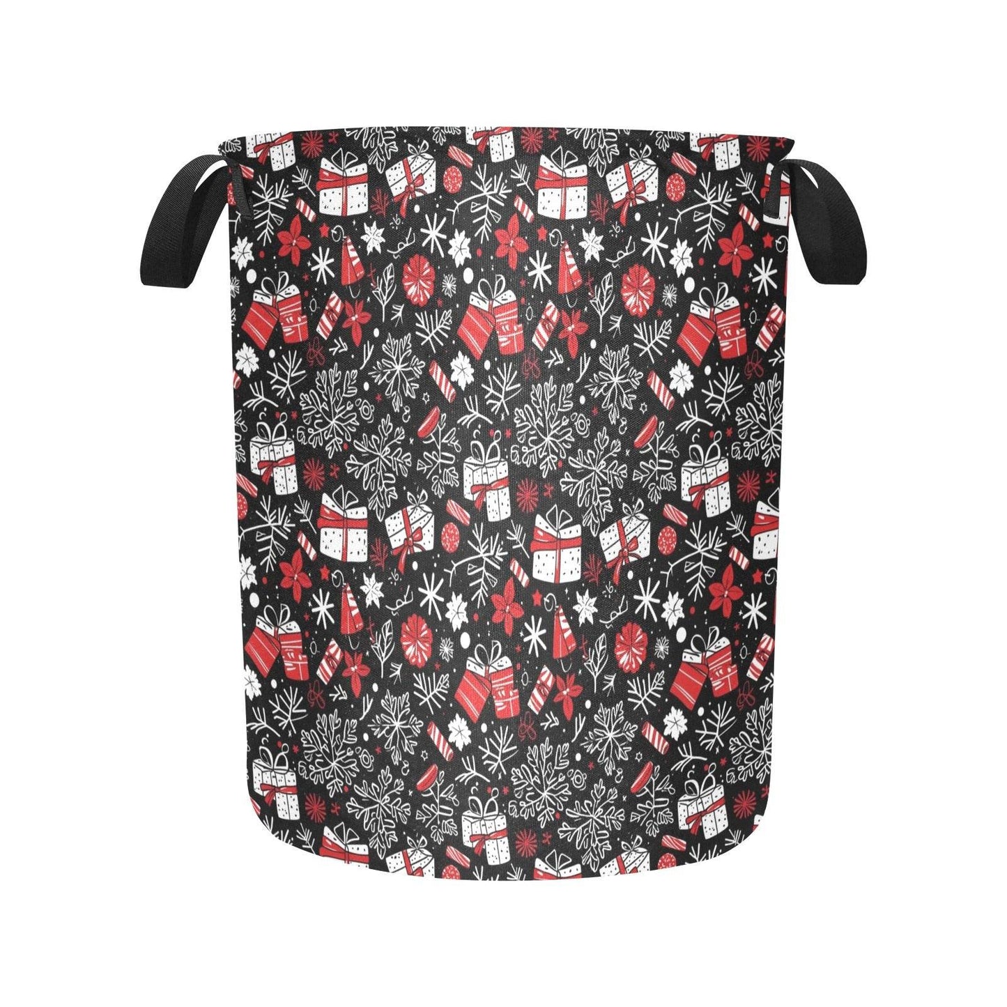 Christmas Gift Polyester Laundry and Blanket Basket - DeRose Seasonal