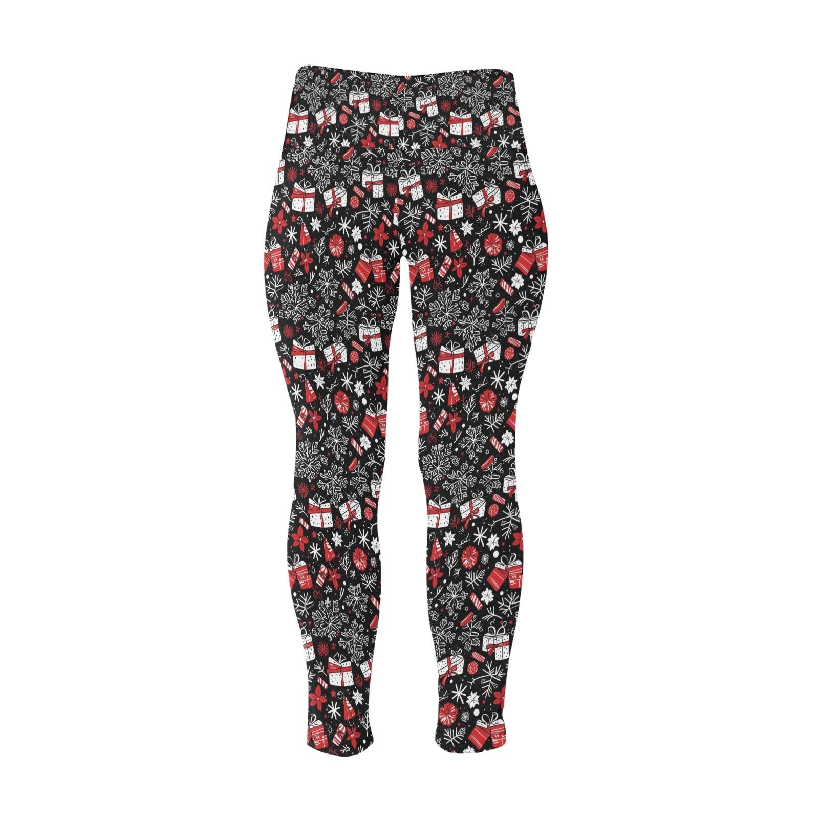Christmas Gift Women's Plus Size High Waited Leggings Women's High Waist Leggings(Plus Size)(ModelL45) - DeRose Seasonal