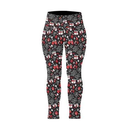Christmas Gift Women's Plus Size High Waited Leggings Women's High Waist Leggings(Plus Size)(ModelL45) - DeRose Seasonal