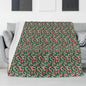 Christmas Holly Flannel Breathable Blanket 4 Sizes - DeRose Seasonal