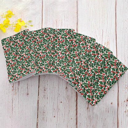 Christmas Holly Hand Towels (6 Pcs) - DeRose Seasonal