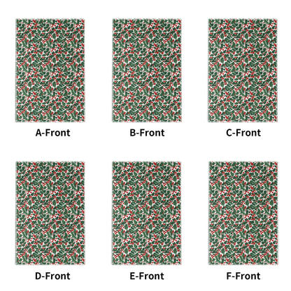 Christmas Holly Hand Towels (6 Pcs) - DeRose Seasonal