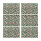 Christmas Holly Polyester Table Placemat (set of 6) - DeRose Seasonal