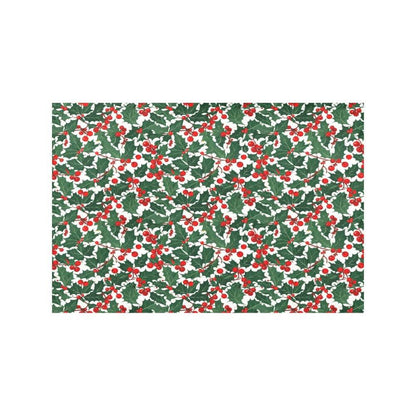 Christmas Holly Polyester Table Placemat (set of 6) - DeRose Seasonal