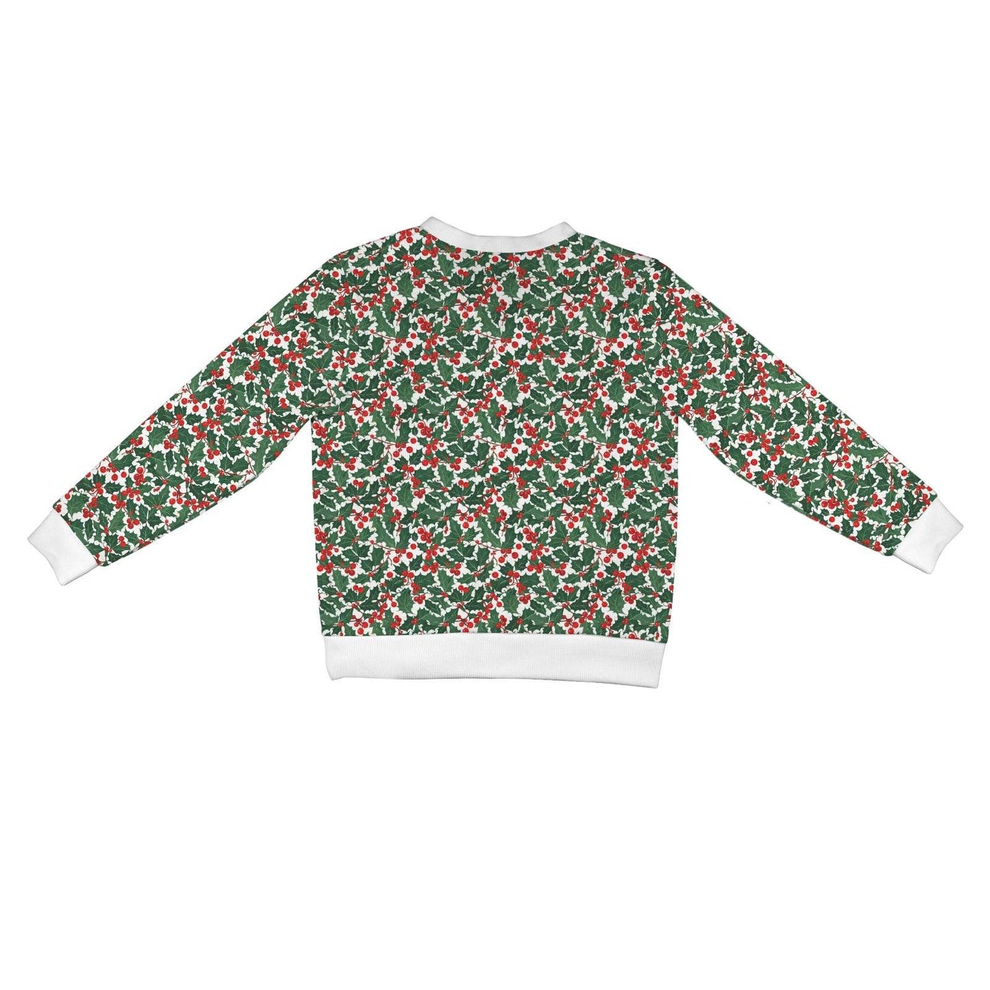 Christmas Holly Women's Cardigan Button Sweater Custom Women's Cardigan (Model H73) - DeRose Seasonal
