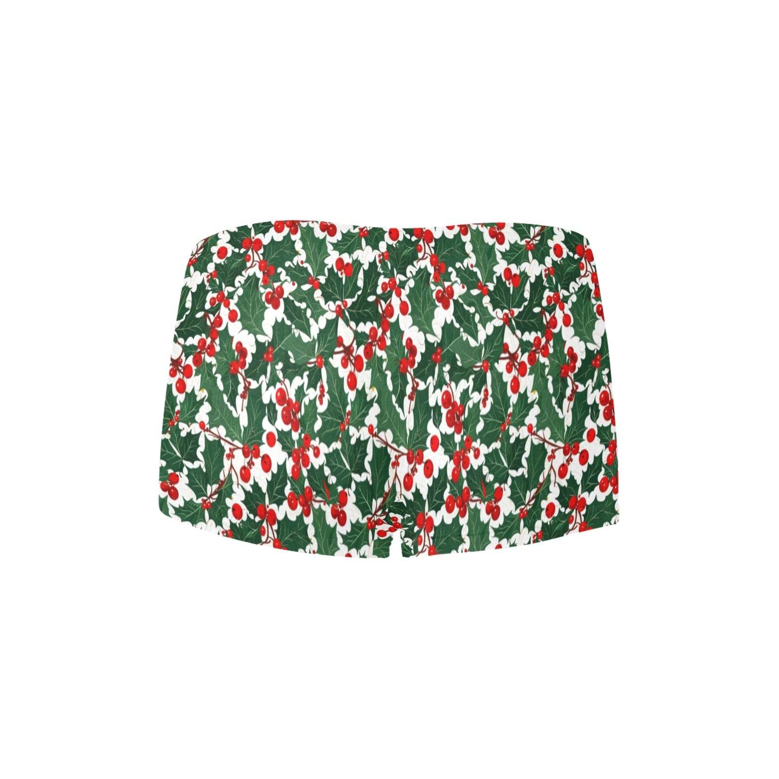Christmas Holly Women's Underwear Shorts Women's Underwear Shorts - DeRose Seasonal