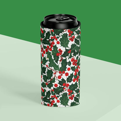 Christmas Holly Can Cooler BOGO 50% Off - DeRose Seasonal