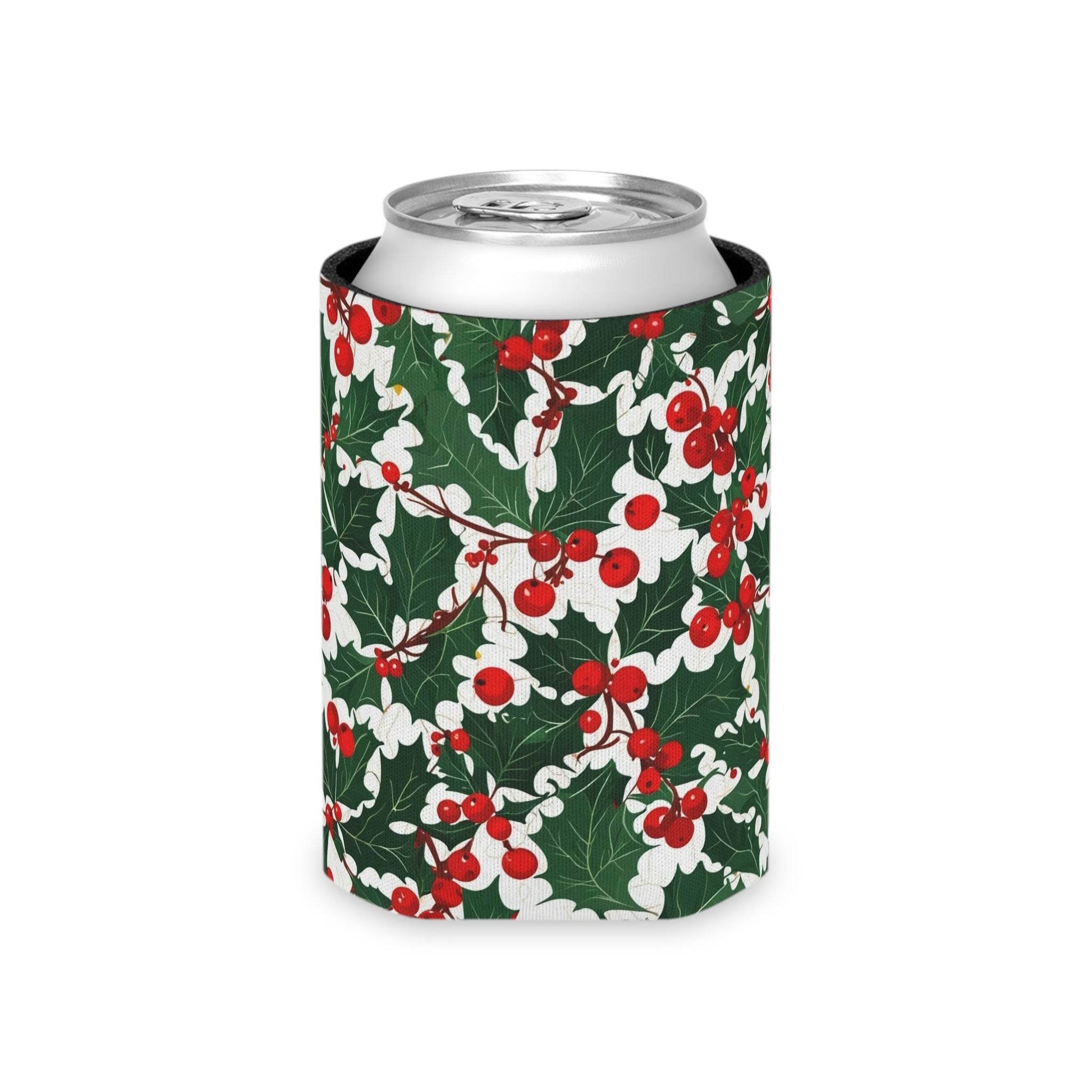 Christmas Holly Can Cooler BOGO 50% Off - DeRose Seasonal