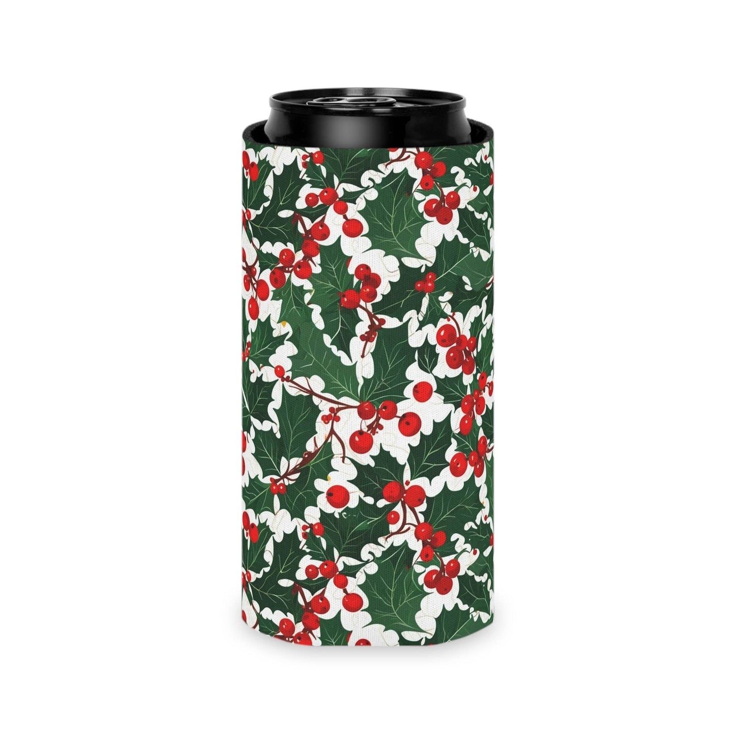 Christmas Holly Can Cooler BOGO 50% Off - DeRose Seasonal