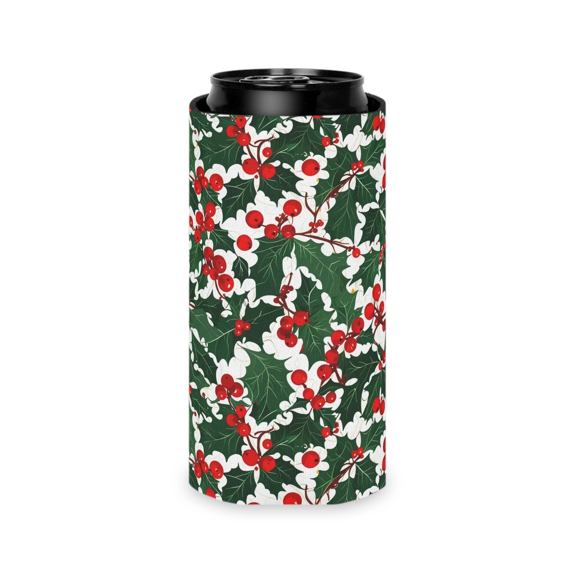 Christmas Holly Can Cooler BOGO 50% Off - DeRose Seasonal