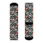 Colorful Ornaments Polyester Christmas Crew Socks 3 sizes - DeRose Seasonal