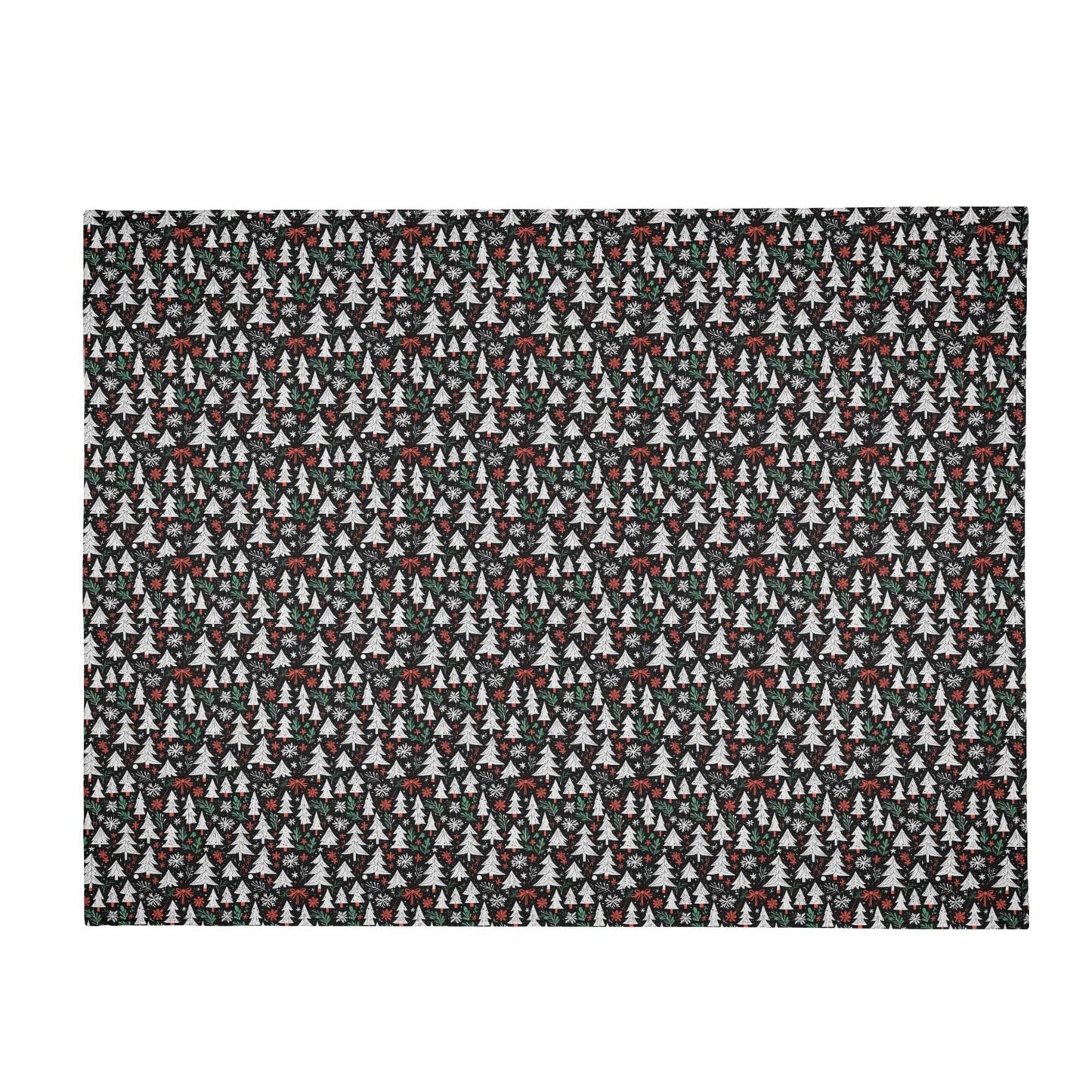 Christmas Tree Flannel Breathable Blanket 4 Sizes - DeRose Seasonal
