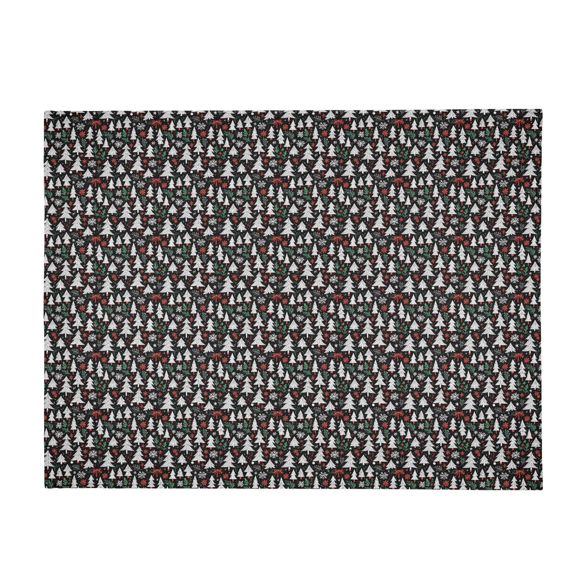 Christmas Tree Flannel Breathable Blanket 4 Sizes - DeRose Seasonal