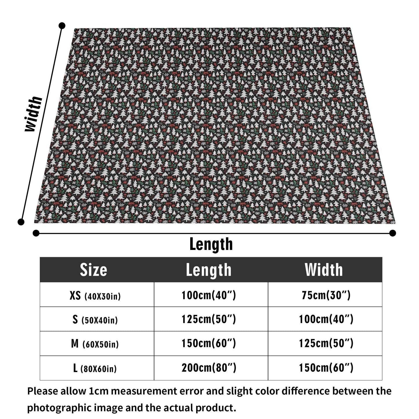 Christmas Tree Flannel Breathable Blanket 4 Sizes - DeRose Seasonal
