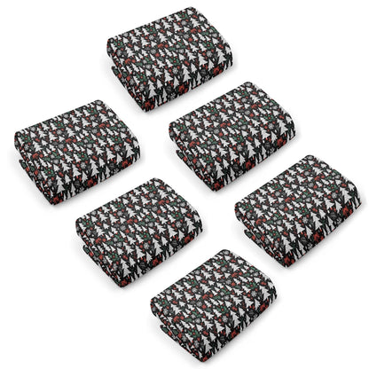 Christmas Tree Hand Towels (6 Pcs) - DeRose Seasonal