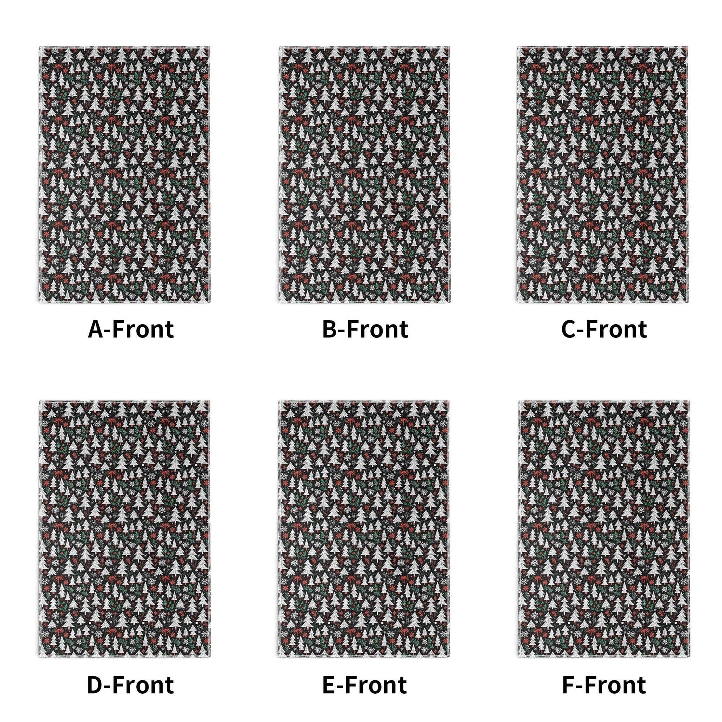 Christmas Tree Hand Towels (6 Pcs) - DeRose Seasonal