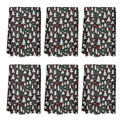 Christmas Tree Hand Towels (6 Pcs) - DeRose Seasonal