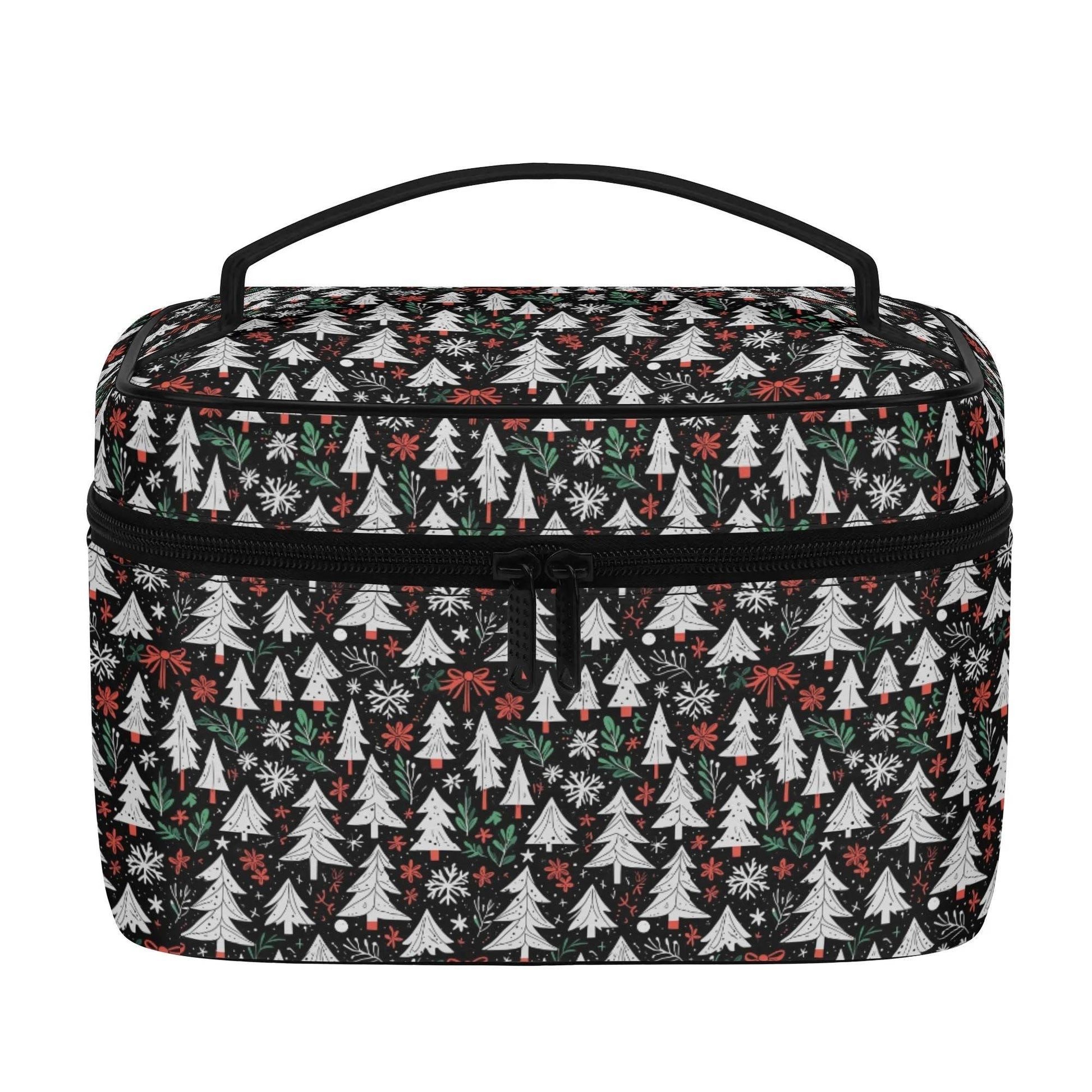 Christmas Tree Leather Cosmetic Bag - DeRose Seasonal