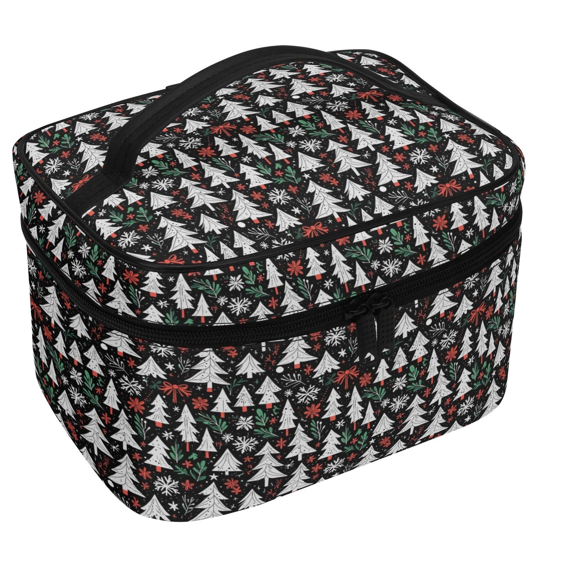 Christmas Tree Leather Cosmetic Bag - DeRose Seasonal