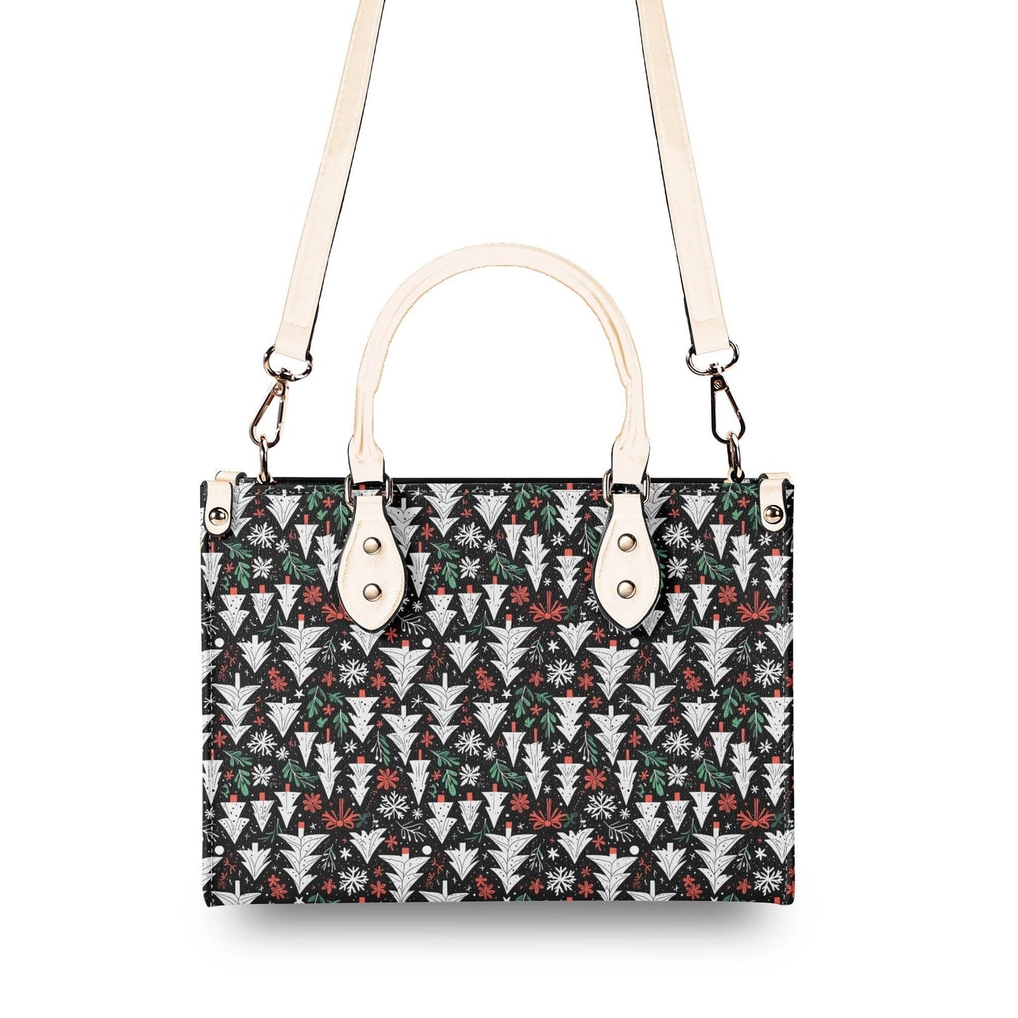 Christmas Tree Luxury Women Leather Handbag (3 sizes) - DeRose Seasonal