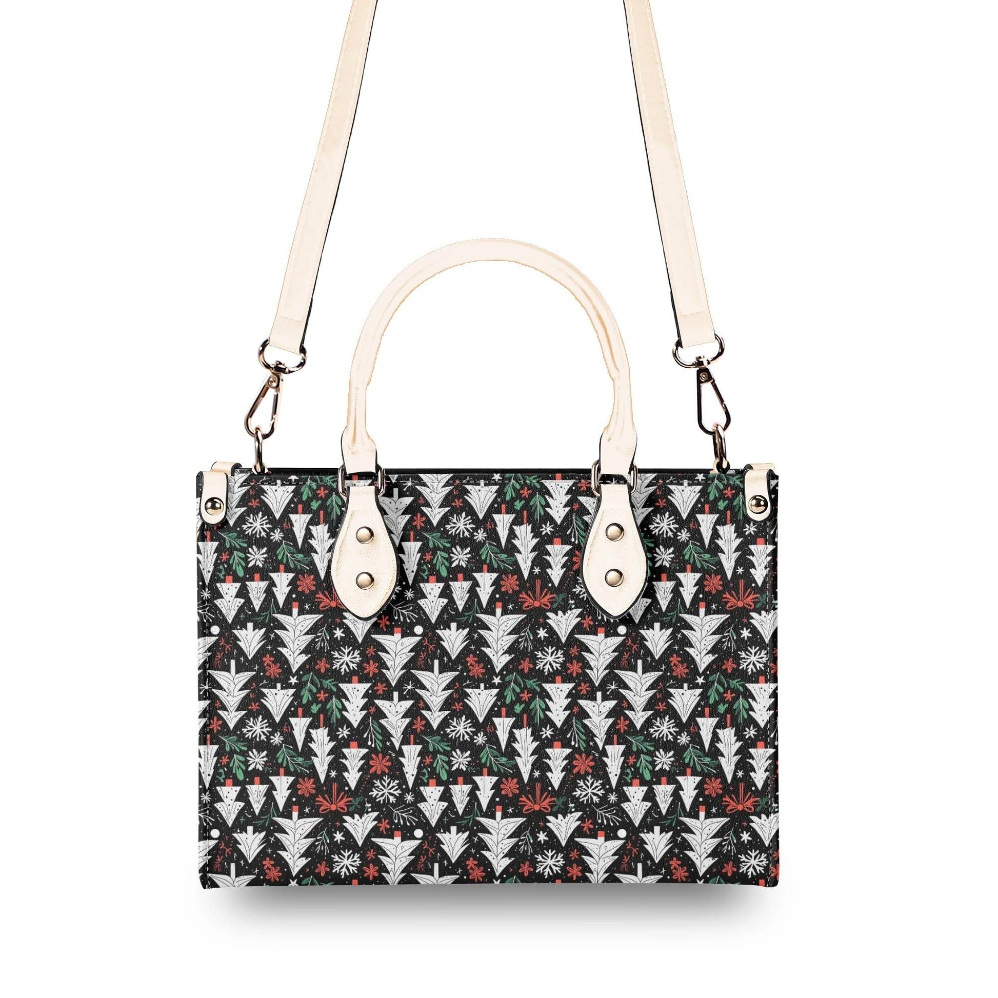 Christmas Tree Luxury Women Leather Handbag (3 sizes) - DeRose Seasonal