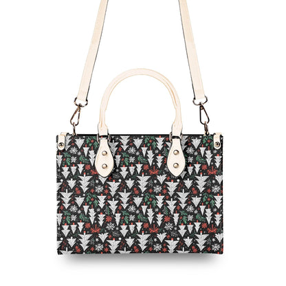 Christmas Tree Luxury Women Leather Handbag (3 sizes) - DeRose Seasonal