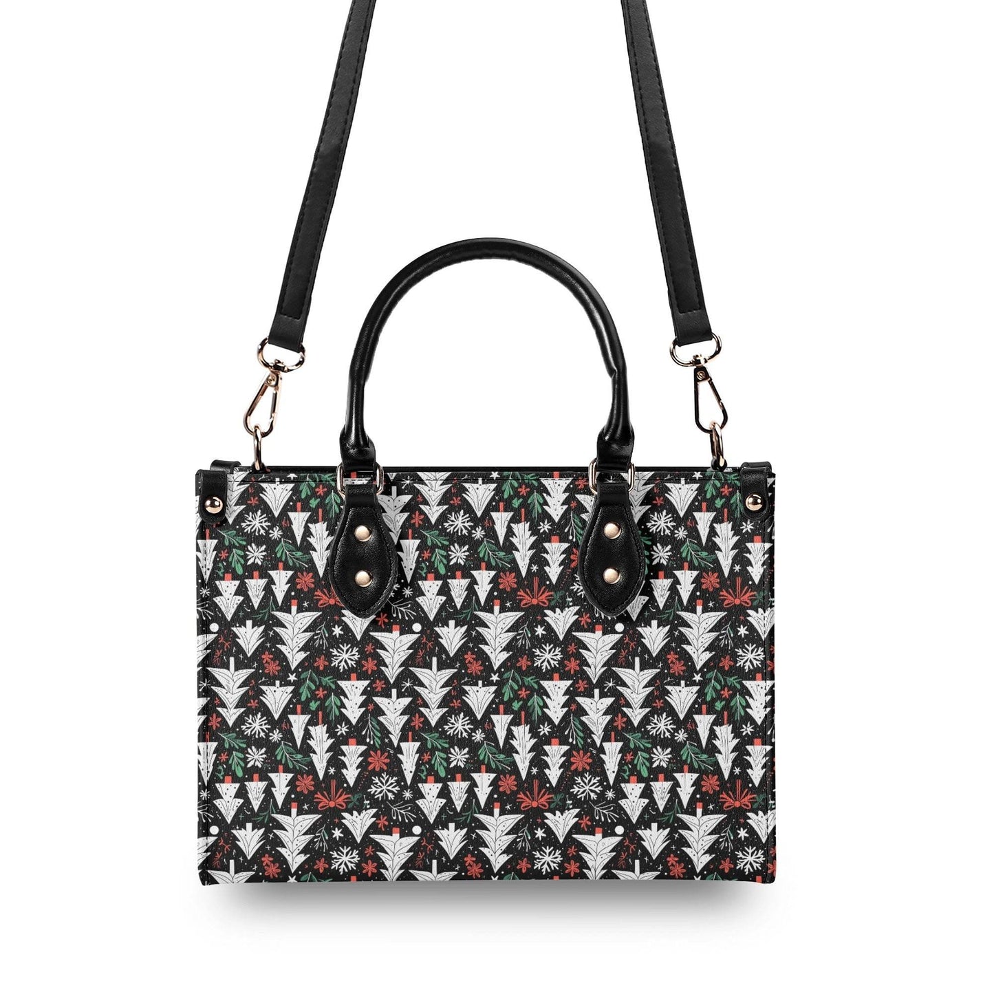 Christmas Tree Luxury Women Leather Handbag (3 sizes) - DeRose Seasonal