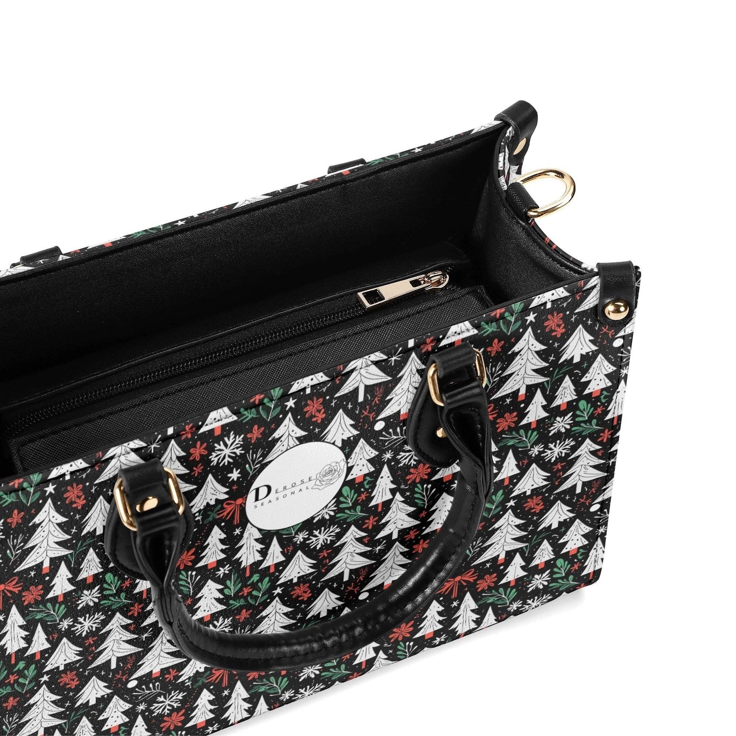 Christmas Tree Luxury Women Leather Handbag (3 sizes) - DeRose Seasonal