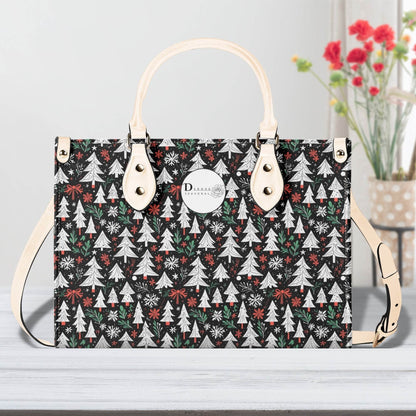 Christmas Tree Luxury Women Leather Handbag (3 sizes) - DeRose Seasonal