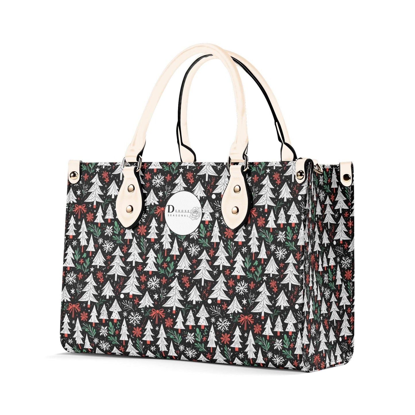 Christmas Tree Luxury Women Leather Handbag (3 sizes) - DeRose Seasonal