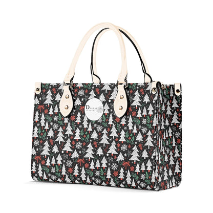 Christmas Tree Luxury Women Leather Handbag (3 sizes) - DeRose Seasonal
