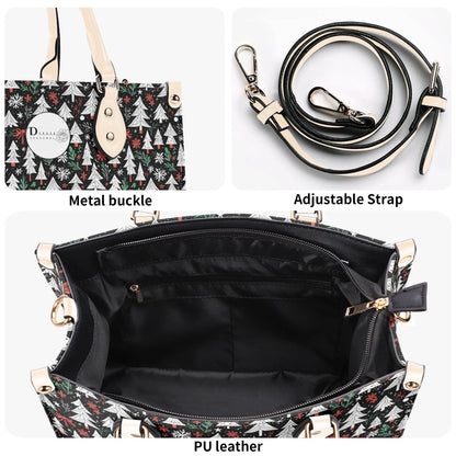 Christmas Tree Luxury Women Leather Handbag (3 sizes) - DeRose Seasonal
